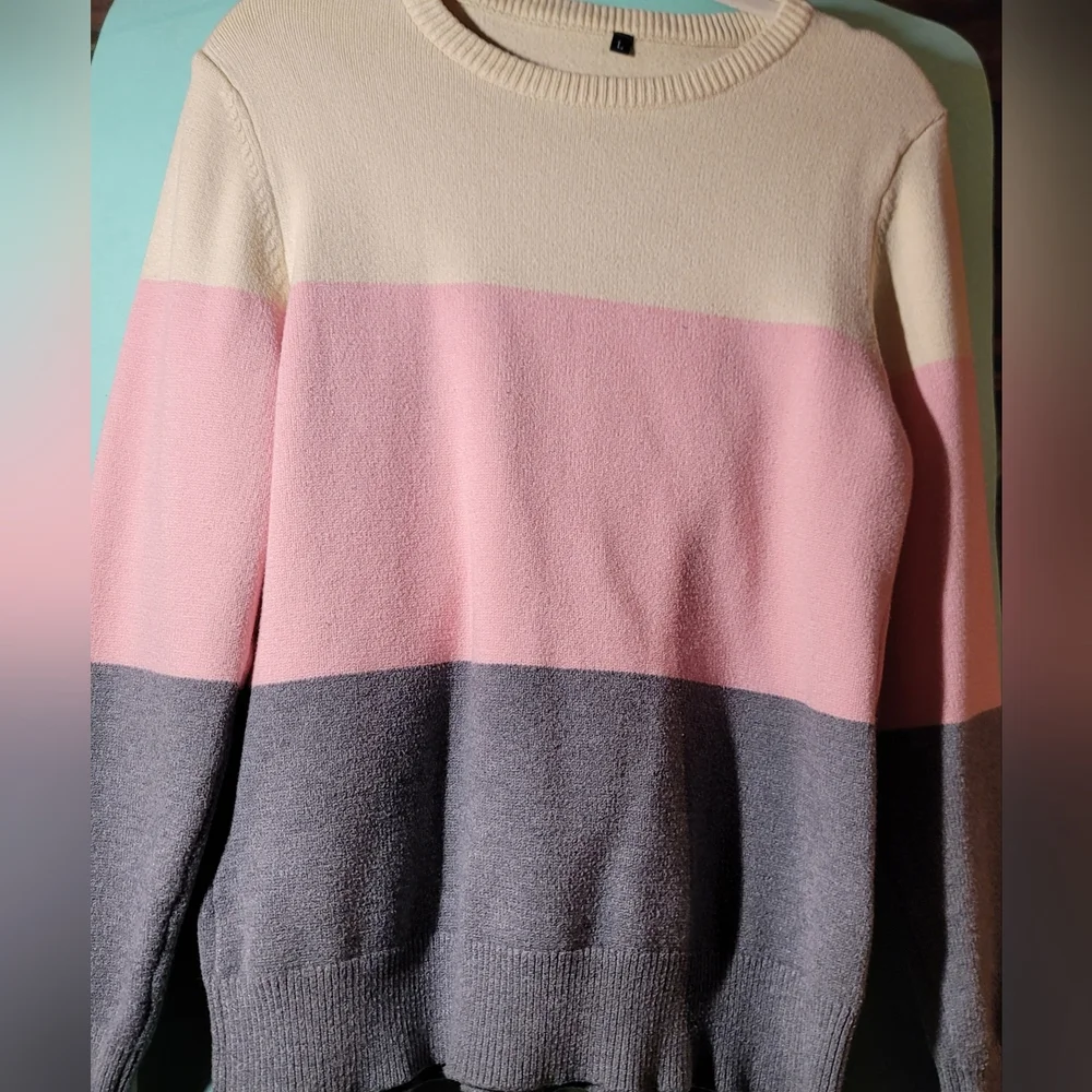 STYLEWORD MULTICOLOR SWEATER Large - Picture 4 of 10